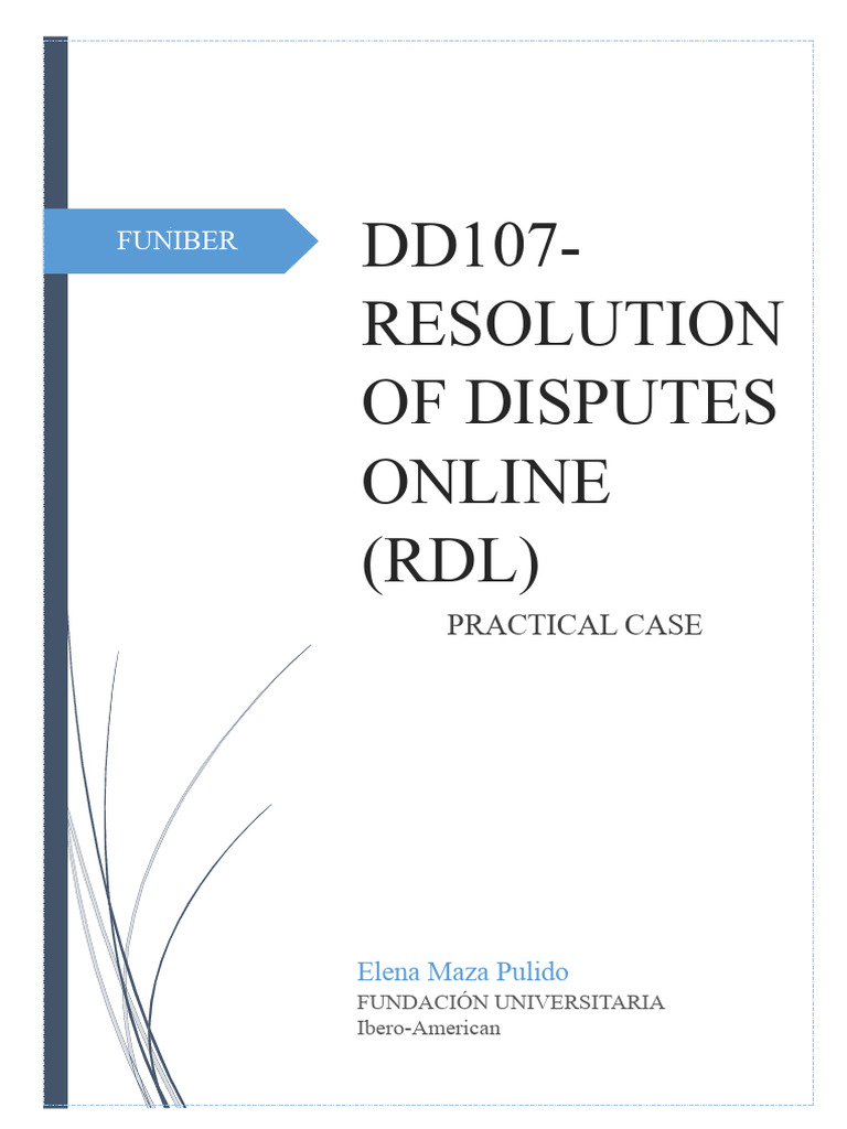Practical Case DD107-RDL | PDF | Alternative Dispute Resolution | Mediation