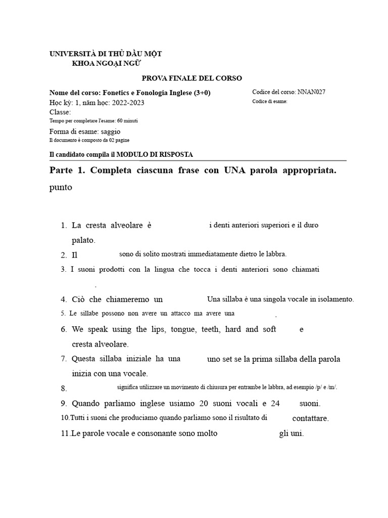Raccolta Di Domande e Risposte dell'ESAME DI PROVA | PDF
