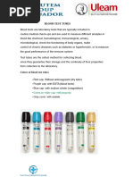 Sample Collection Tube Overview | PDF | Blood Plasma | Hematology