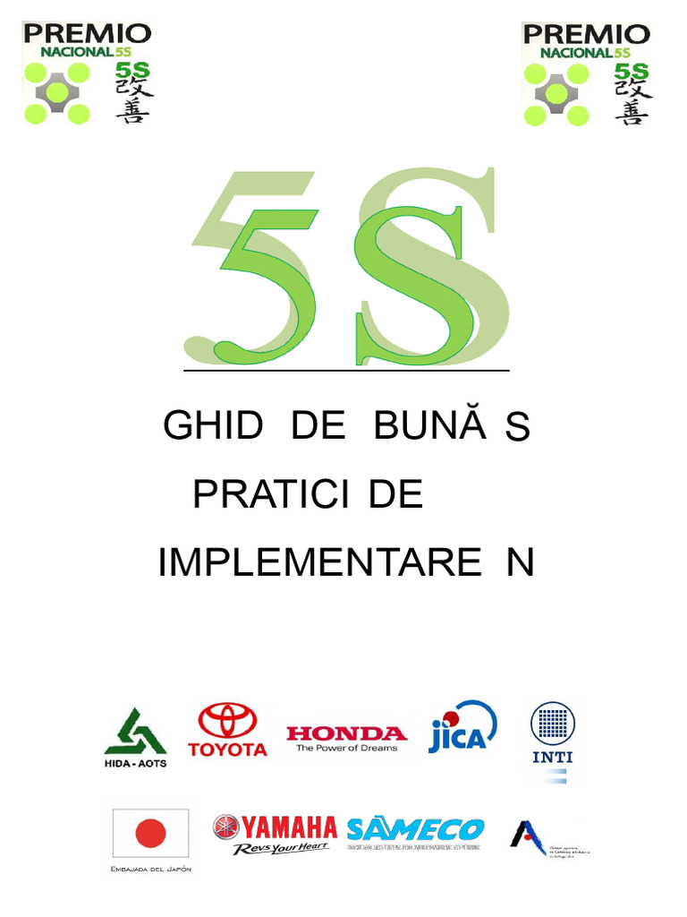 Ghid de Bune Practici Pentru Implementarea 5S | PDF