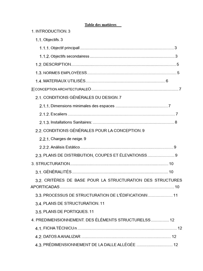Analyse et Conception Structurelle d'un Bâtiment | PDF | Calcul des ...