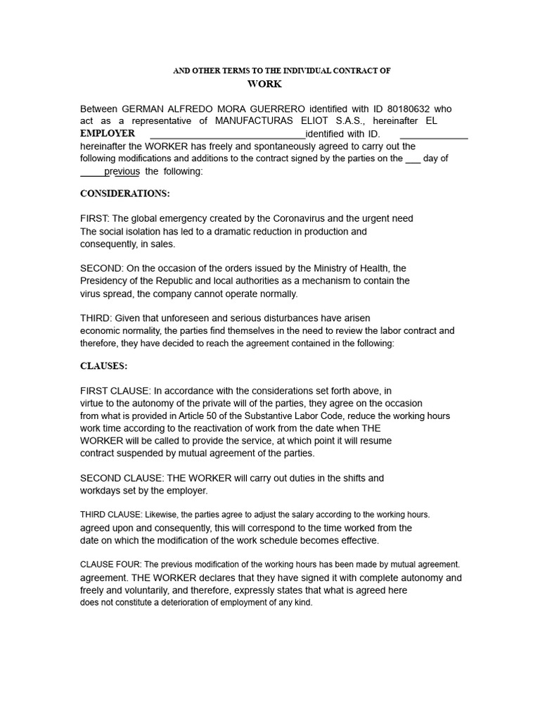 ANOTHER MODIFICATION OF WORKING HOURS June | PDF | Working Time ...