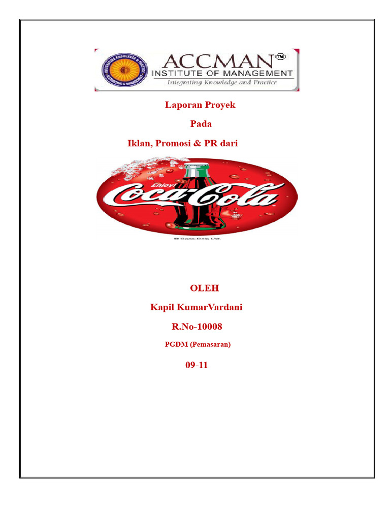 Proyek Coco Cola | PDF