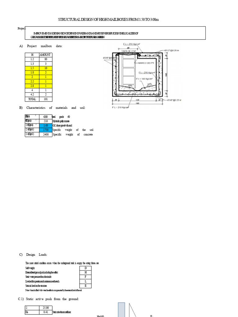 Design of Tall Mailboxes 1.5 To 3M | PDF | Mechanics | Building Engineering