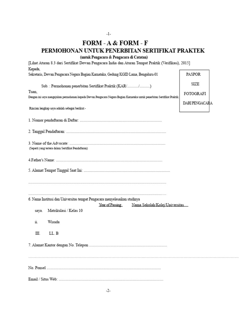 COPAPPLICATIONFORMAF | PDF