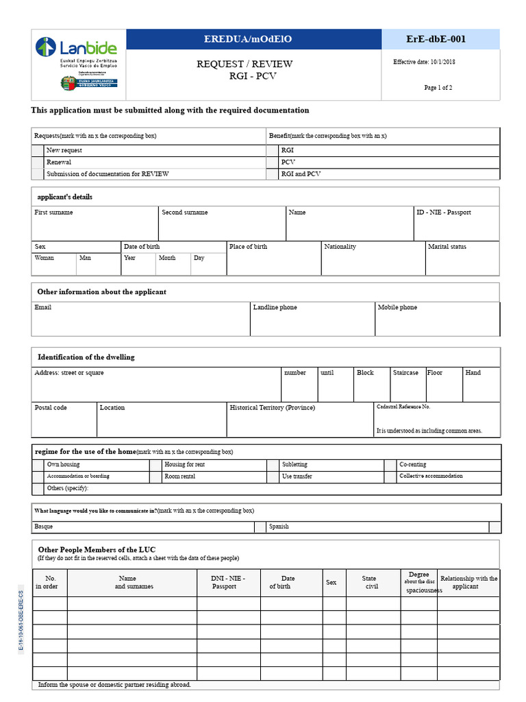 RGI-PCV Application Form Guide | PDF | Identity Document | Justice