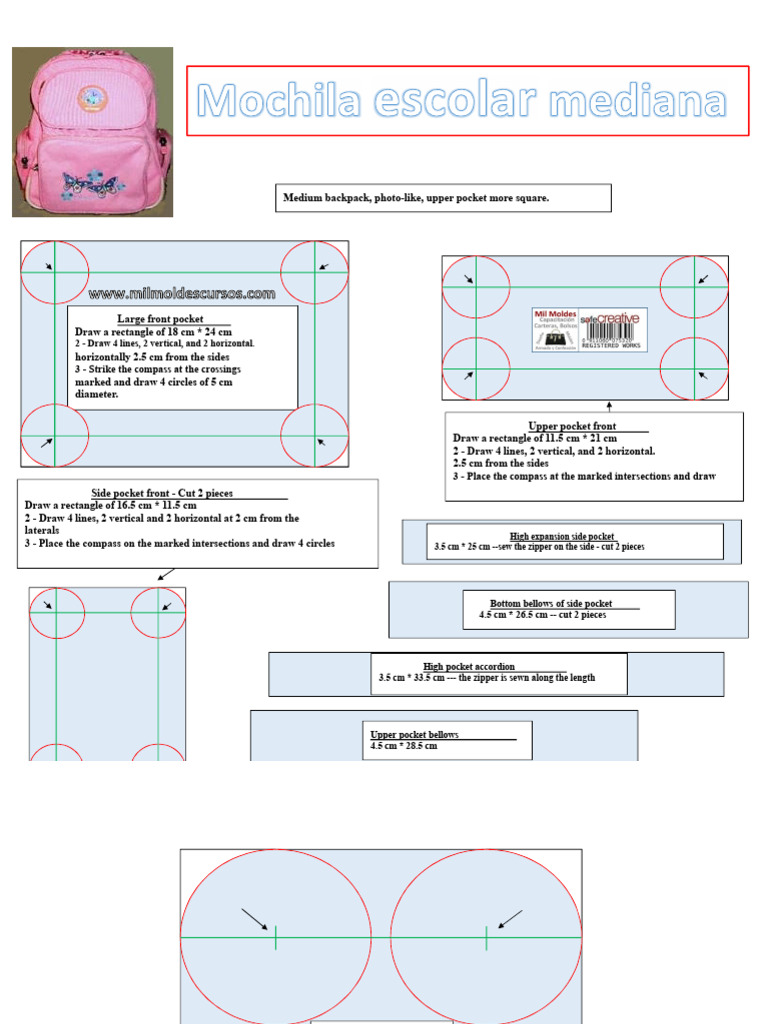 Backpack Sewing Pattern Instructions | PDF | Backpack