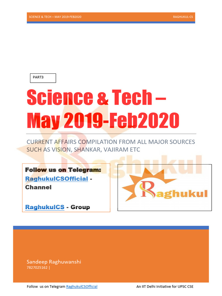 Science & Tech Updates: May 2019-Feb 2020 | PDF | Satellite | Planets