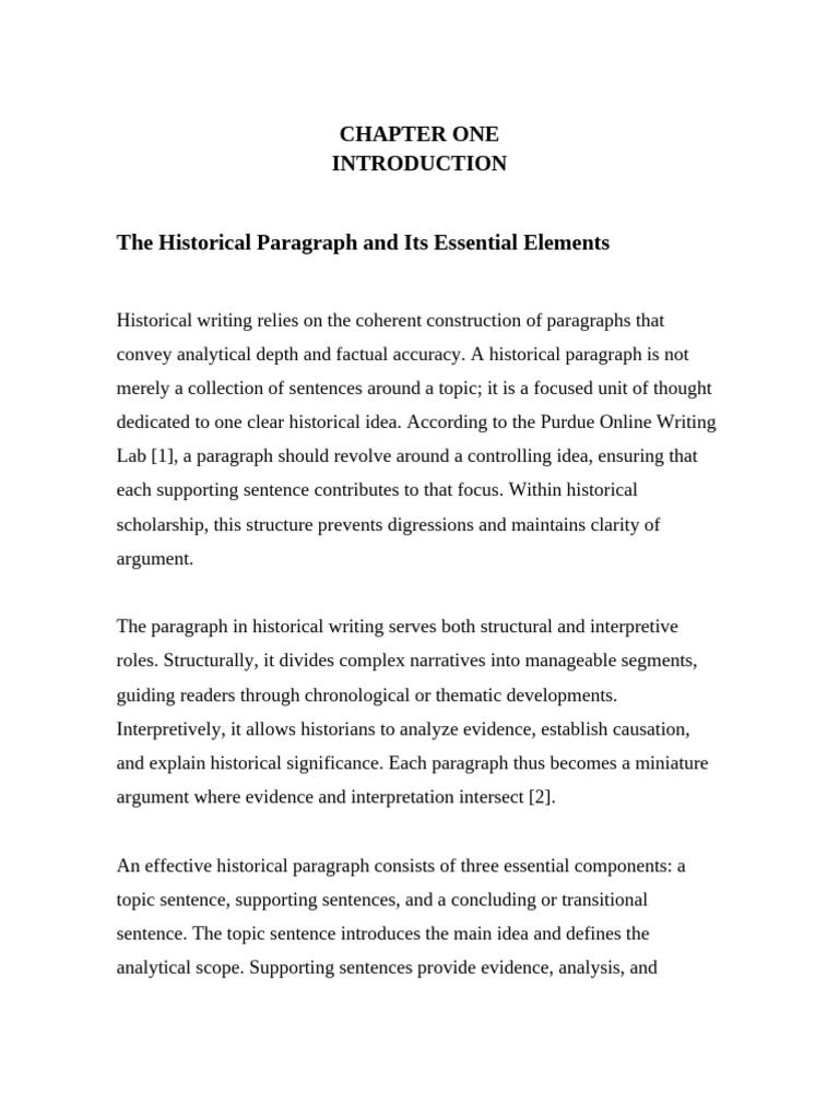 Crafting Effective Historical Paragraphs | PDF | Narrative | Paragraph