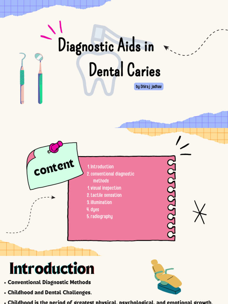 Diagnostic Aids for Dental Caries | PDF | Human Tooth | Dentistry