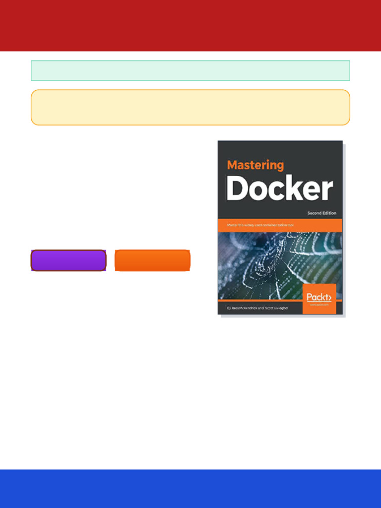 Mastering Docker Master This Widely Used Containerization Tool 2nd ...