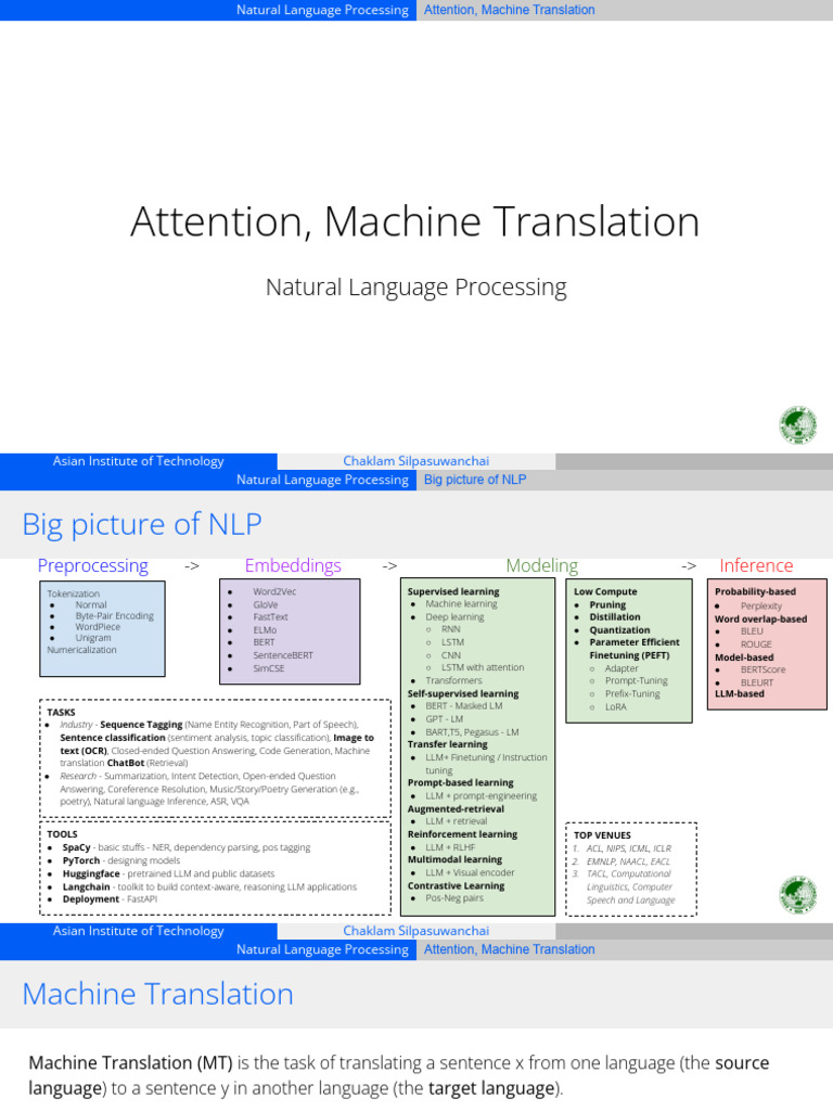 NLP and Machine Translation Overview | PDF | Computational Neuroscience ...