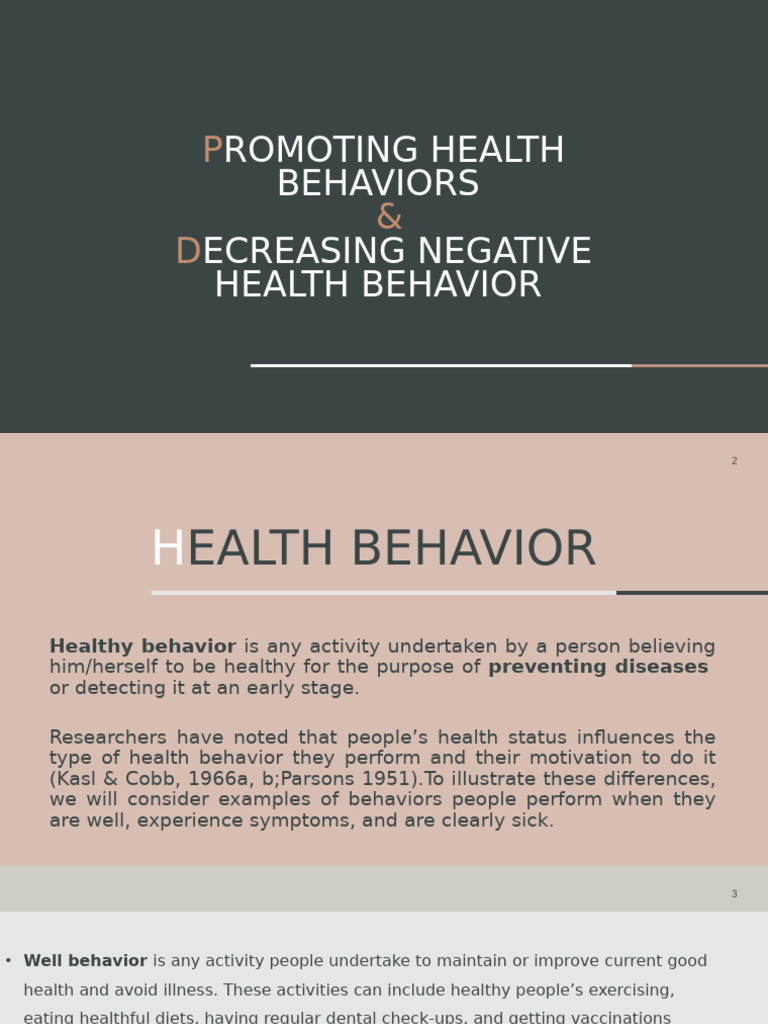Promoting Healthy Behaviors Effectively | PDF | Adolescence | Behavior