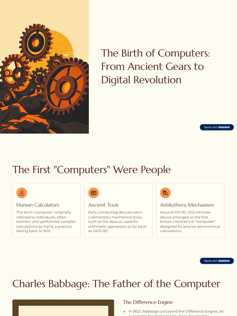 Evolution of Computing History | PDF | Computing | Computer Science