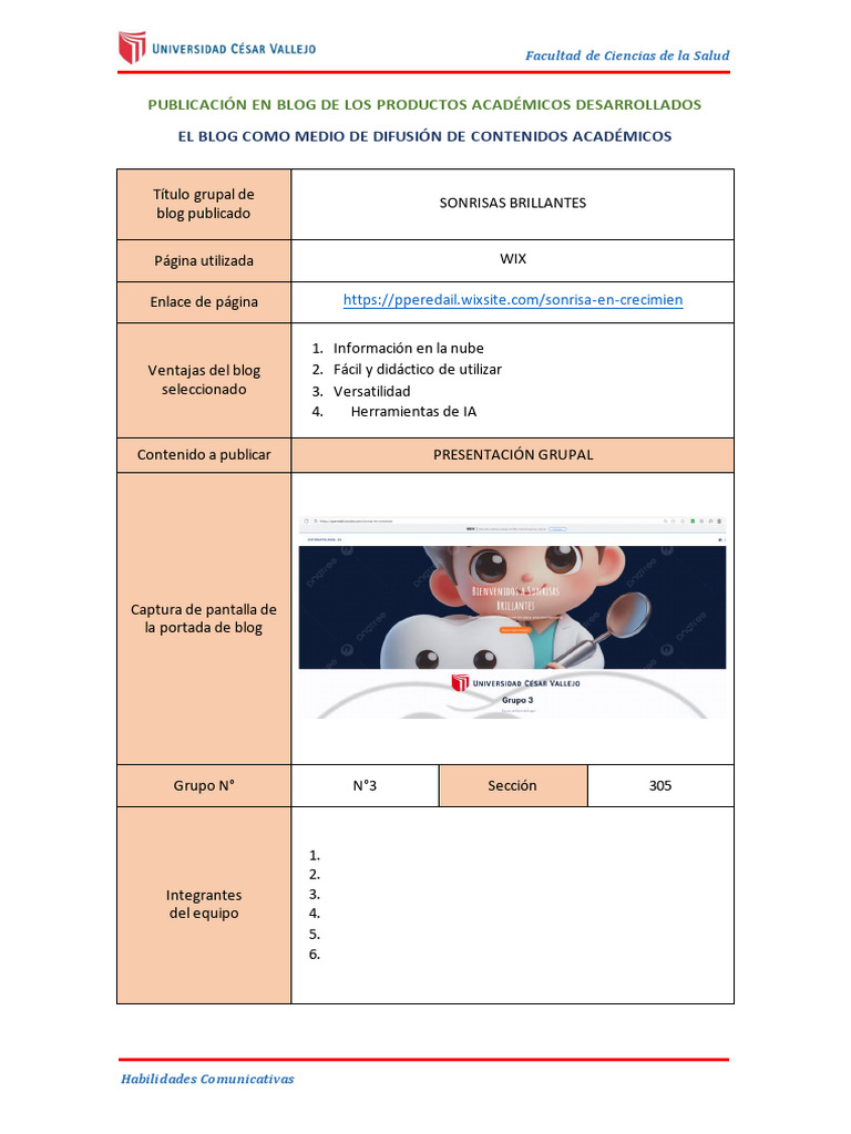 Formato de Publicación en Blog Académico - g3 | PDF