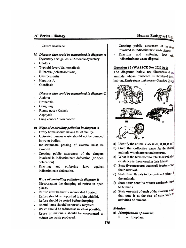 Human Ecology and Health Prac. | PDF | Butterfly | Rhinoceros