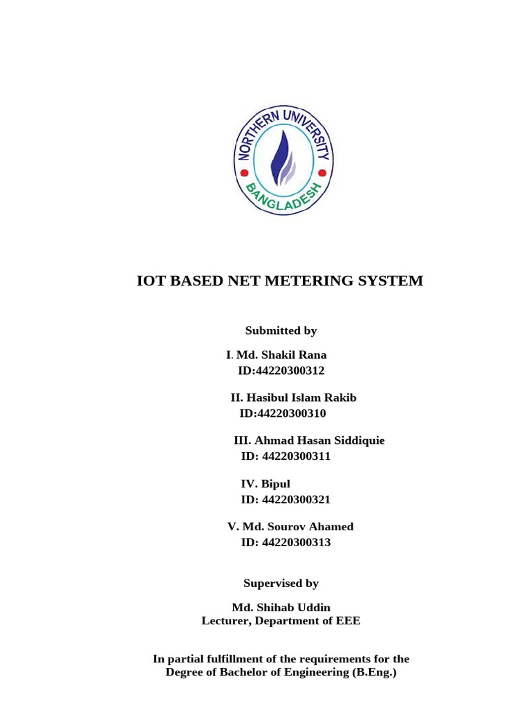 Iot Based Net Metering System BOOK | PDF | Incandescent Light Bulb ...
