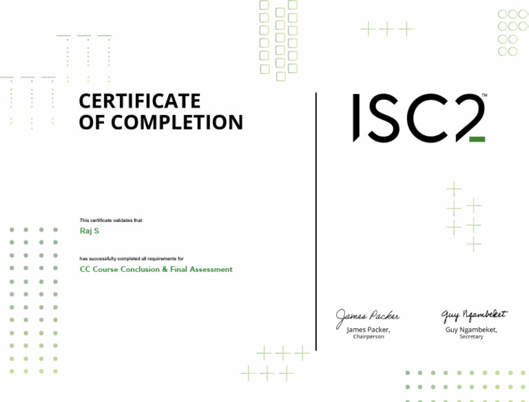 Raj S: CC Course Conclusion & Final Assessment | PDF