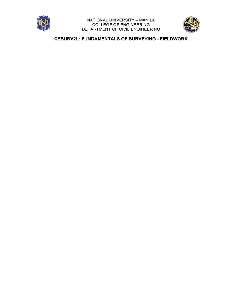 CESURV2L Fieldwork Header | PDF