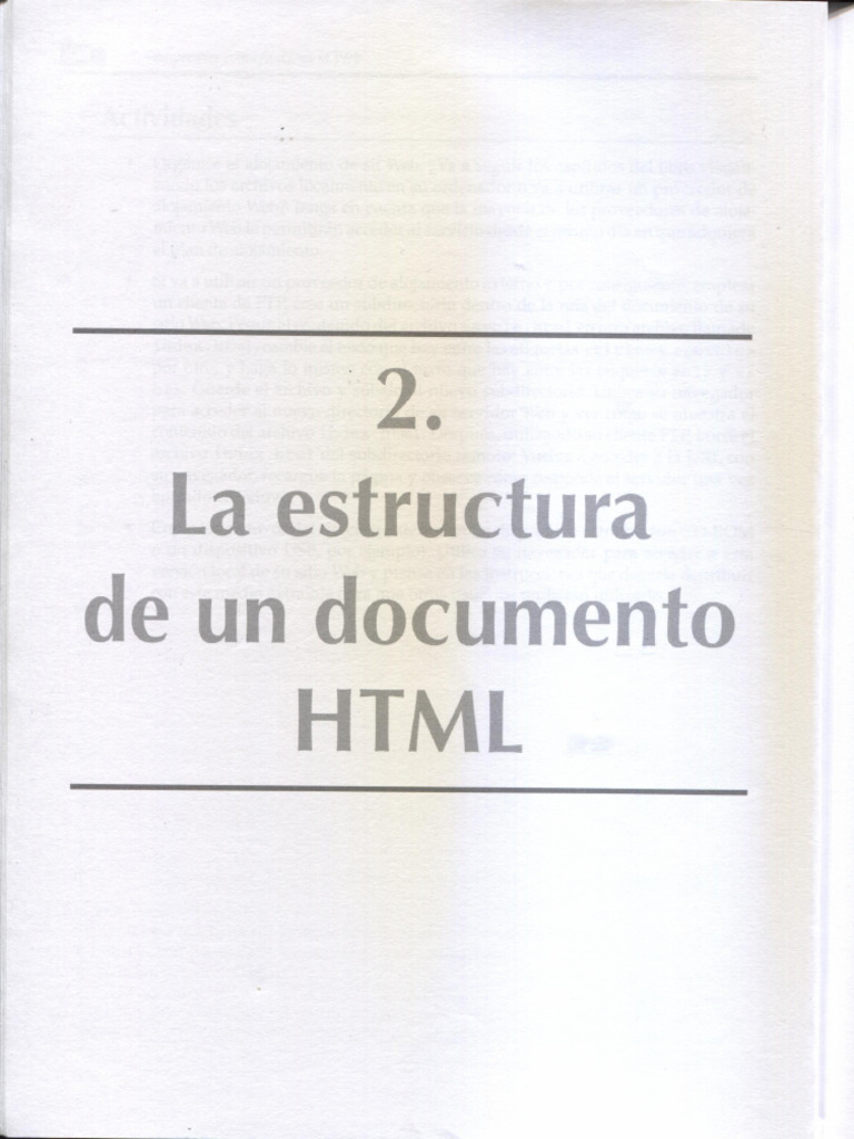 C2 La Estructura de Un Documento HTML | PDF
