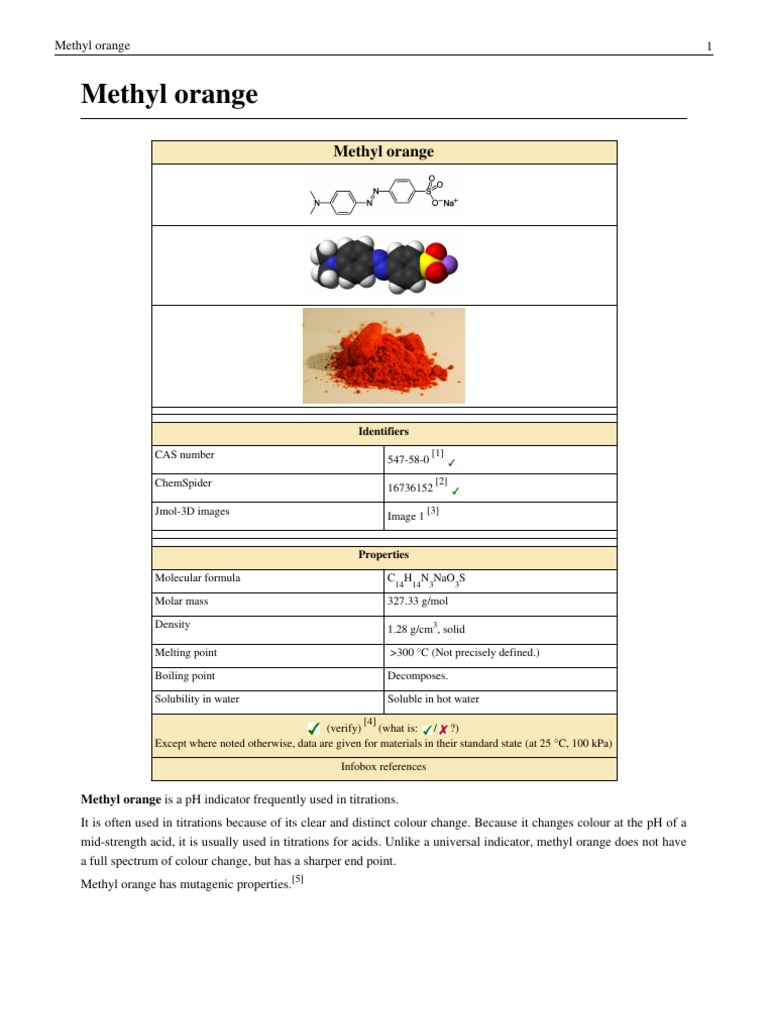 Methyl Orange Wiki Ph Celsius