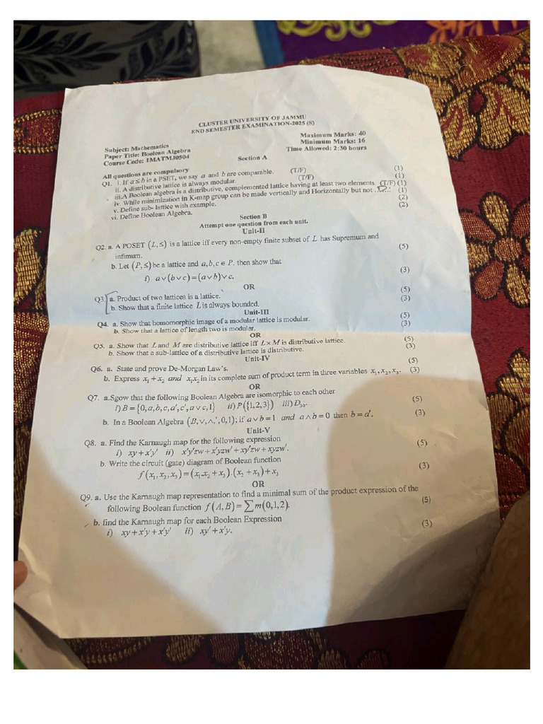 Pyq (Supplementary) 2025 Sem 5th | PDF