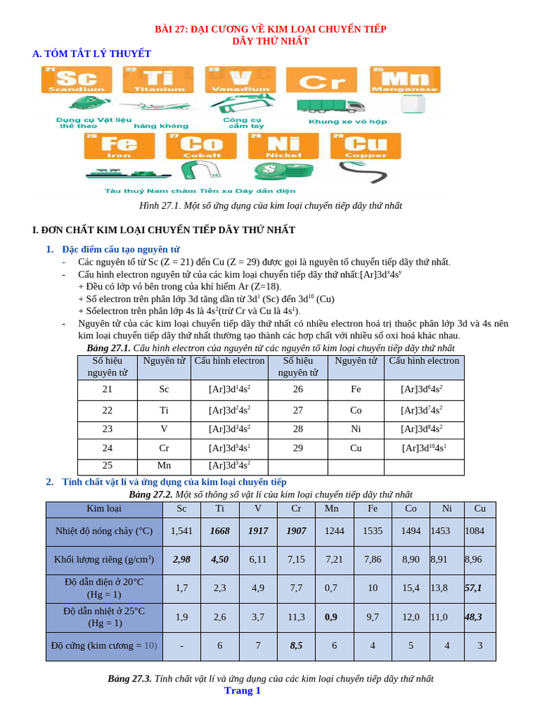 85.BAI 27. Dai Cuong Ve KL Chuyen Tiep Day Thu Nhat - Hs | PDF