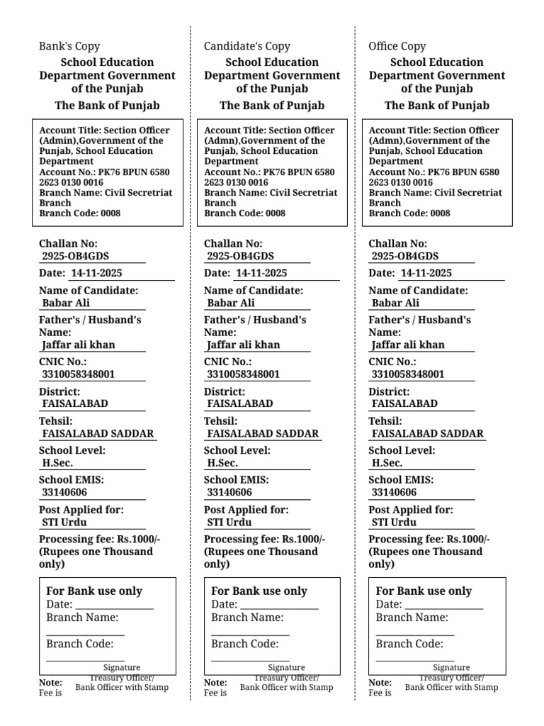 Sti - Challan Form - 2925-Ob4gds | PDF | Foreign Exchange Market | Currency