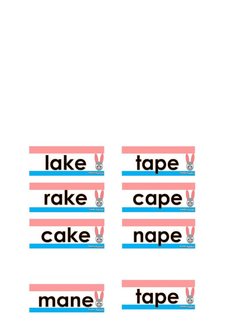 Long A Sounds | PDF