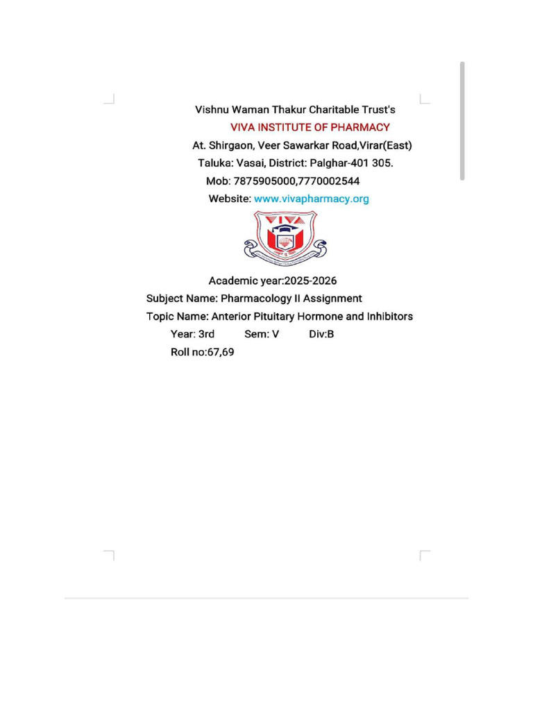 Anterior Pituitary Hormones Overview | PDF | Luteinizing Hormone ...