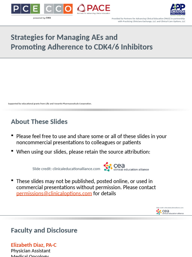 CCO CDK46 Inhibitor To Treat Breast Cancer Downloadable 3 | PDF ...