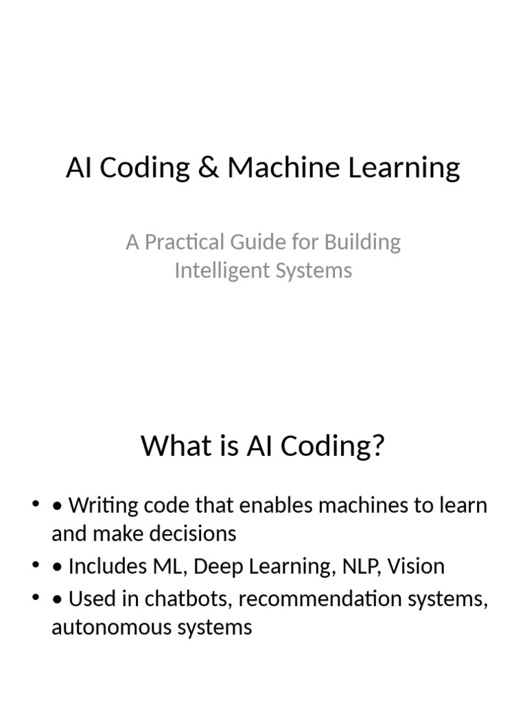 AI Coding Presentation | PDF
