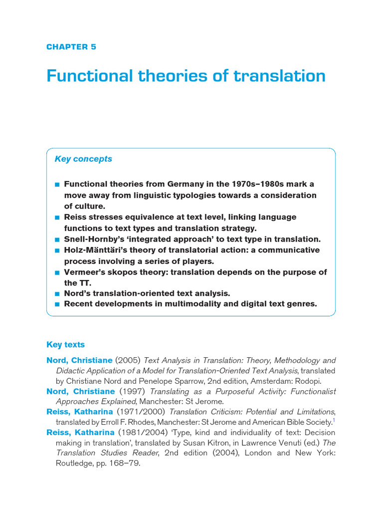 Functional Theories of Translation Explained | PDF | Translations ...