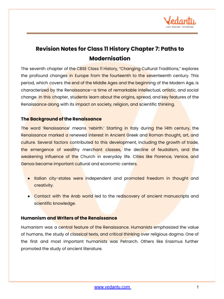 Renaissance Impact on Modern Society | PDF | Renaissance | Humanism