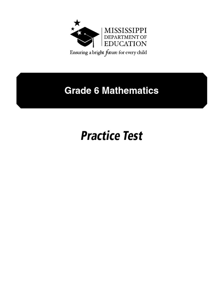 Grade 6 Math Practice Test Guide | PDF | Mathematics