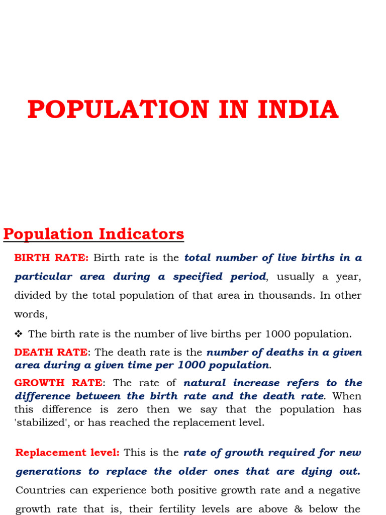 Population | PDF | Total Fertility Rate | Human Migration
