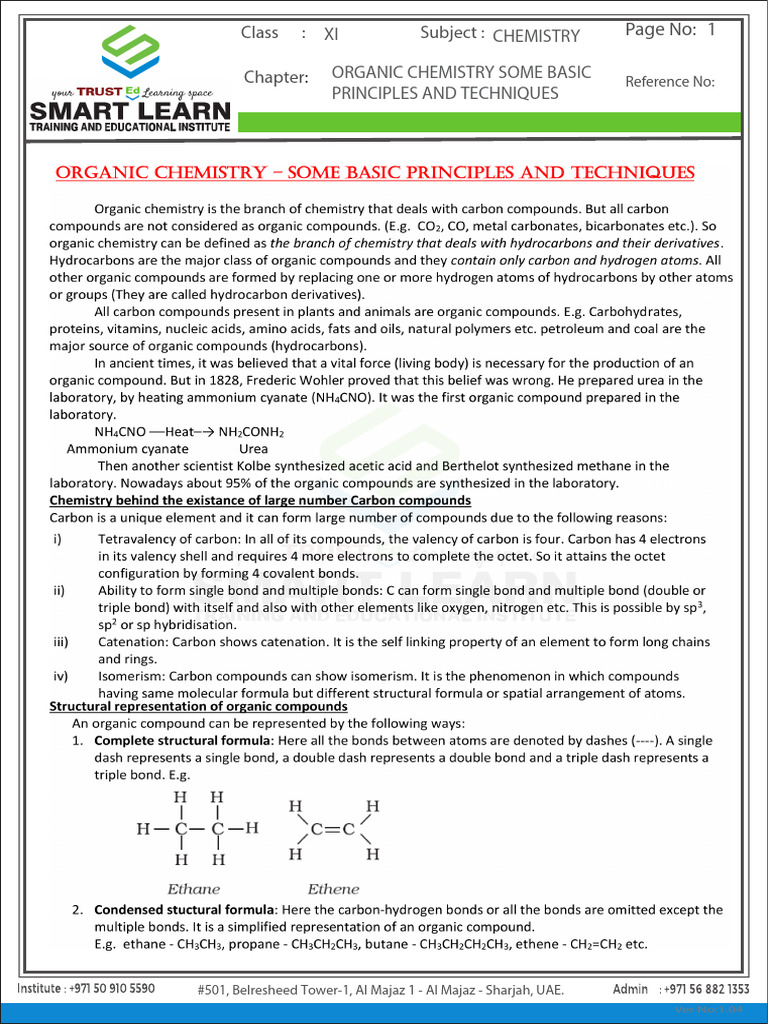Organic Notes | PDF