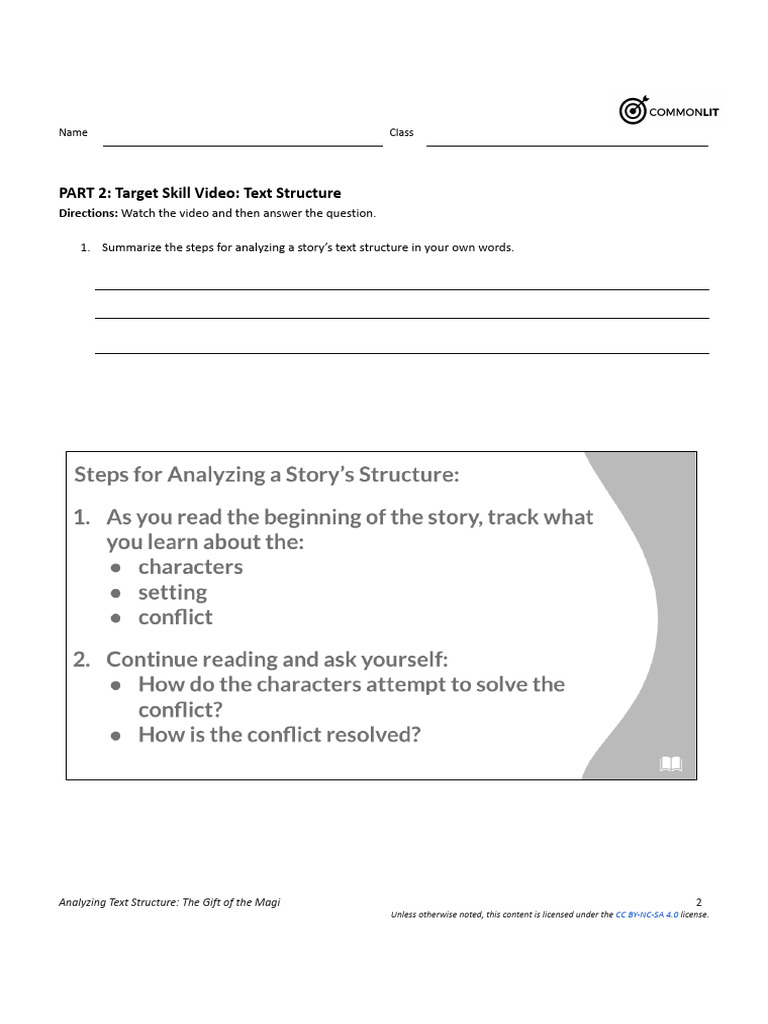 Analyzing Text Structure in "The Gift of the Magi" | PDF | Creative ...