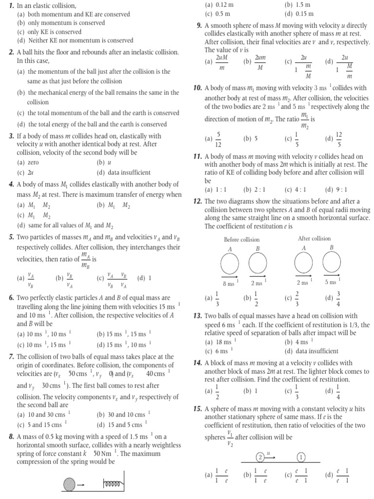 Understanding Elastic and Inelastic Collisions | PDF | Collision | Momentum