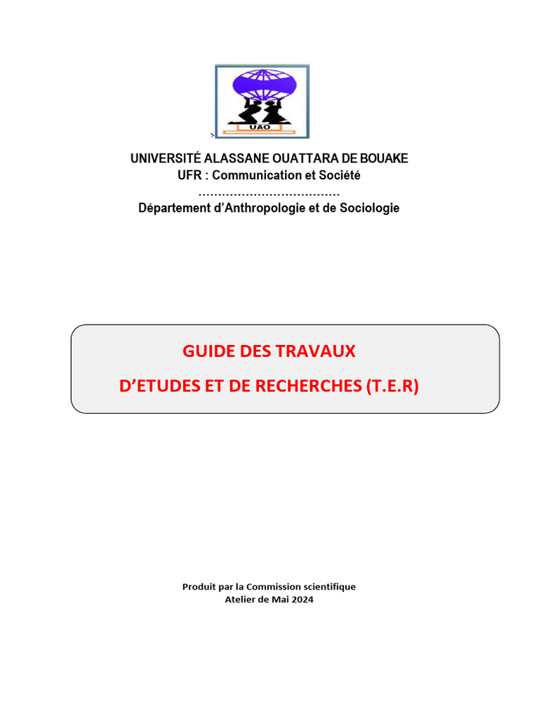 Guide Ter Das Final 2025 | PDF | Guillemet | Doctorat