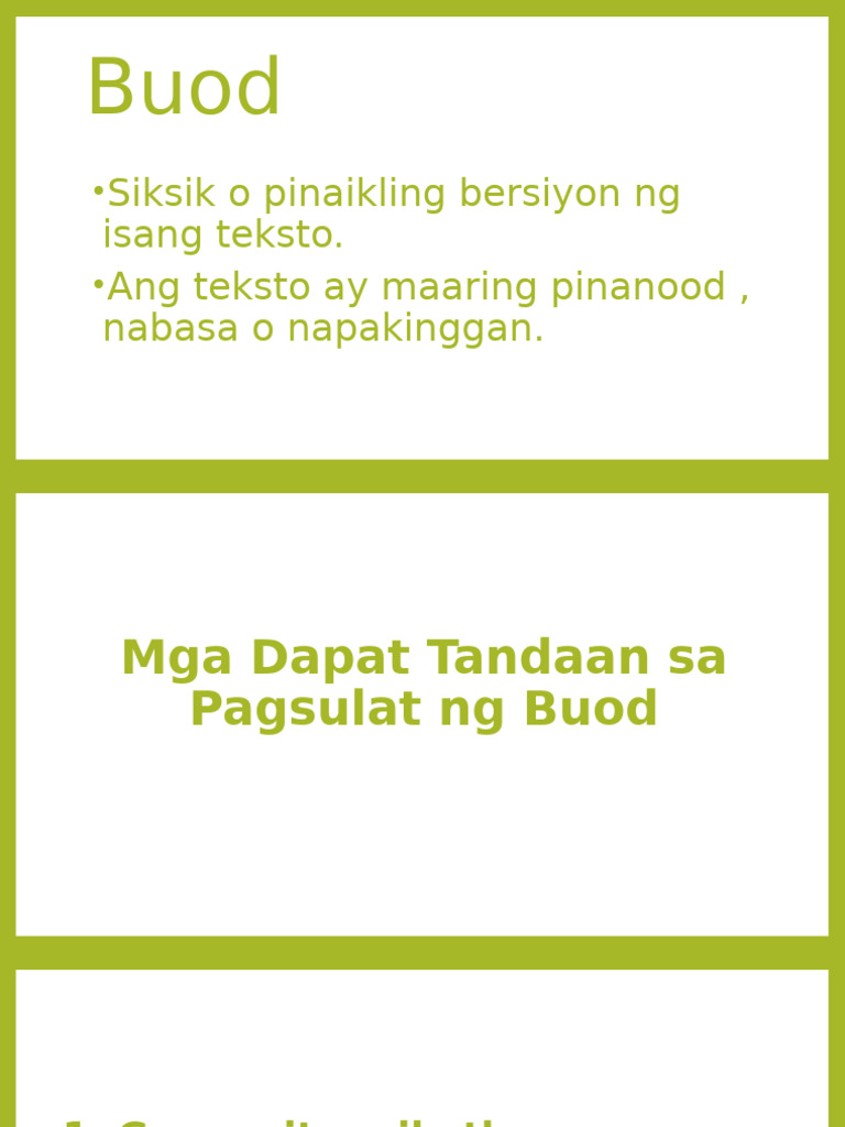 Buod | PDF