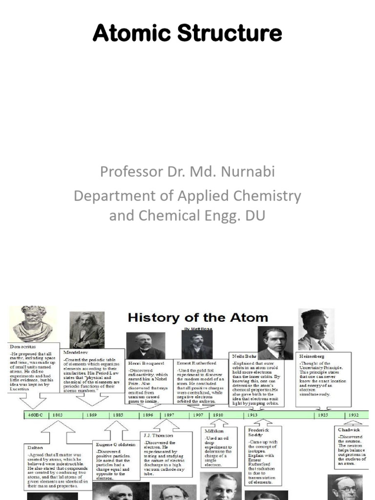Understanding Atomic Structure and Models | PDF | Atoms | Atomic Orbital