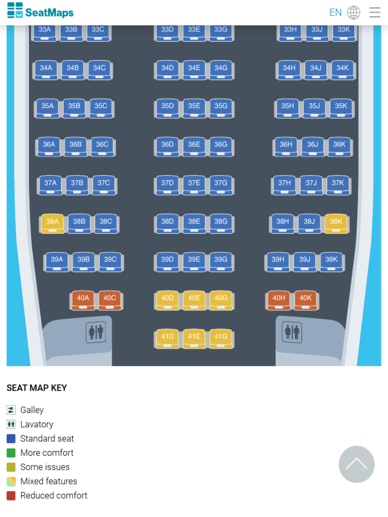 Detailed Seat Map Key Guide | PDF