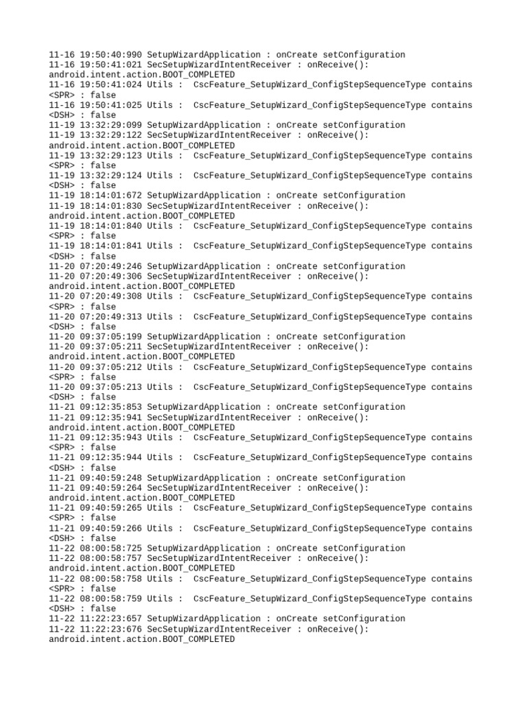 Setup Wizard Application Logs | PDF