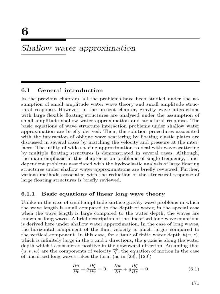 Shallow Water Wave Structure Interaction | PDF | Waves | Classical ...
