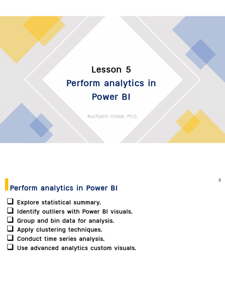 Power BI Analytics: Outliers & Clustering | PDF | Histogram | Analytics
