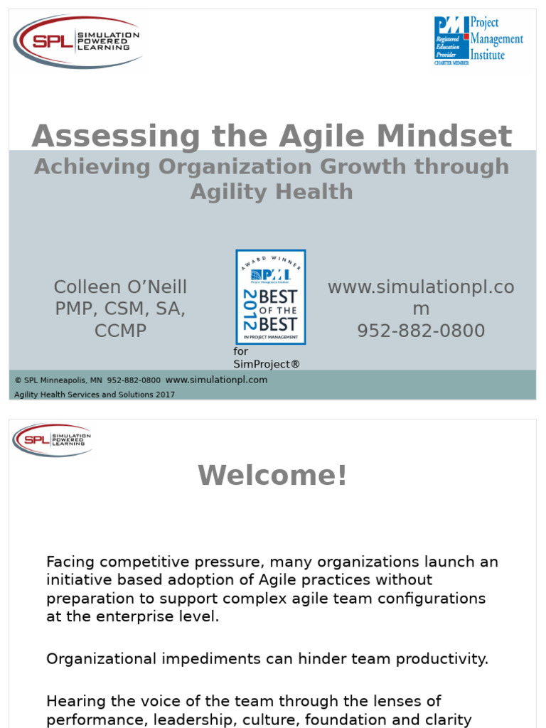 Assessing The Agile Mindset 02-2018 - 020218 | PDF | Agile Software ...