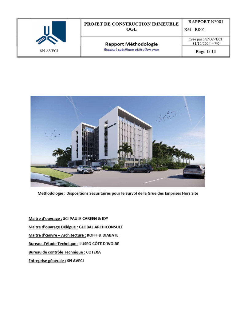 Snaveci - Rapport r001 - r0 - Methodologie de Controle Du Survol de La ...