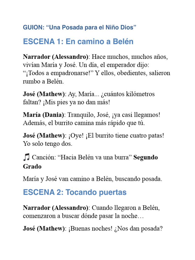 Guión Navideño | PDF | Navidad