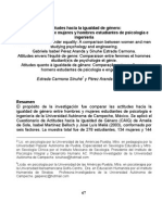 Actitudes Hacia La Igualdad de Género